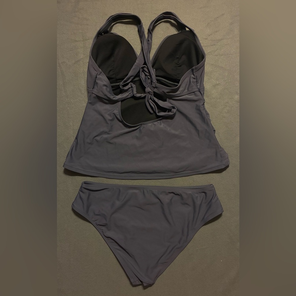 NWT Grey Cupshe Tankini Set - Picture 2 of 16